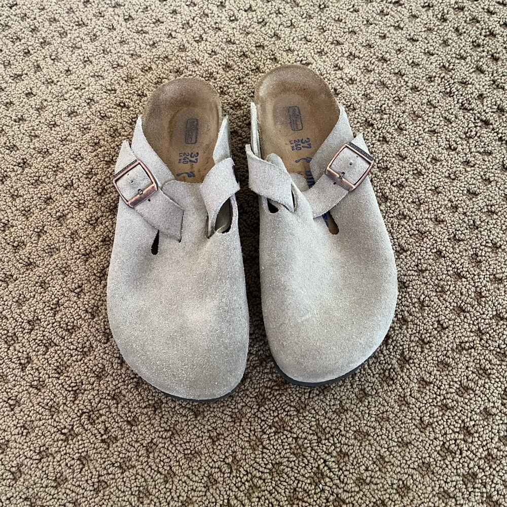 Birkenstock Boston Clog in Taupe - 37